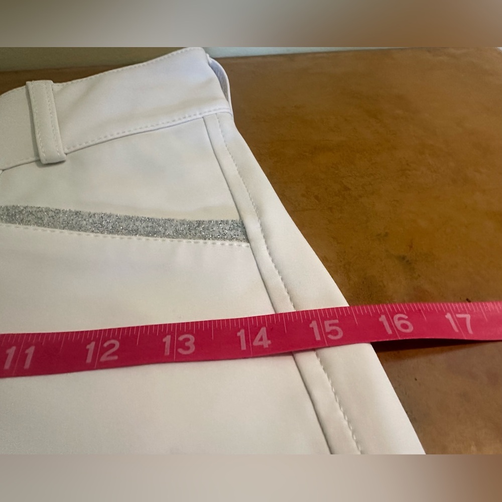 Iago Italia Equestrian Riding Show Breeches, White, Size 24, Good Condition - Picture 11 of 14